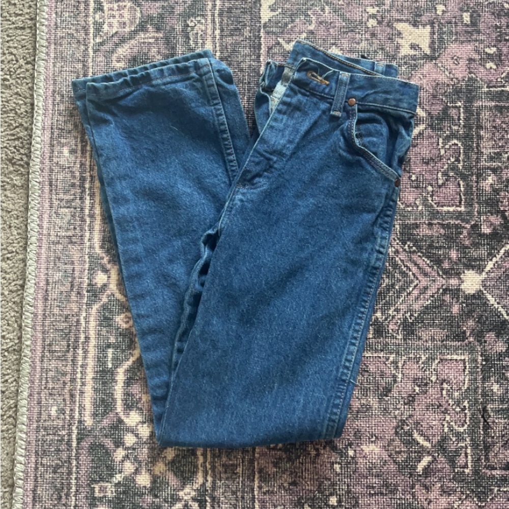 Wrangler kids high rise blue jeans